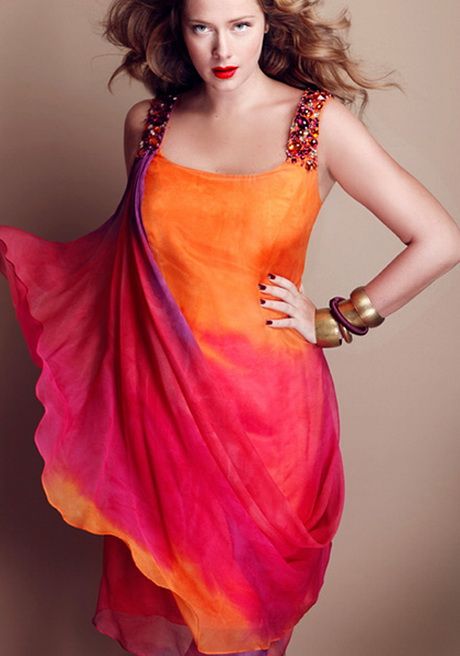 Abito fucsia e arancio hotsell